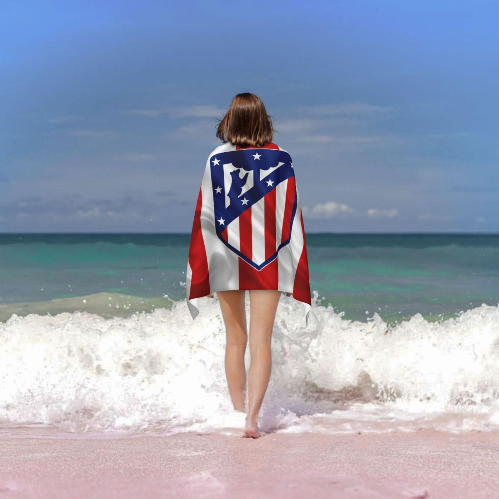 Amazon｜アトレティコ・マドリード バスタオル 大判 タオル ビーチ